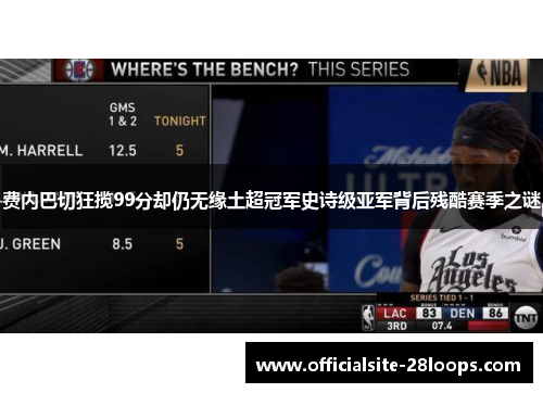 费内巴切狂揽99分却仍无缘土超冠军史诗级亚军背后残酷赛季之谜