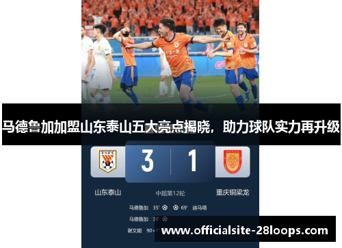 马德鲁加加盟山东泰山五大亮点揭晓,助力球队实力再升级 马德鲁加加盟山东泰山五大亮点揭晓,助力球队实力再升级